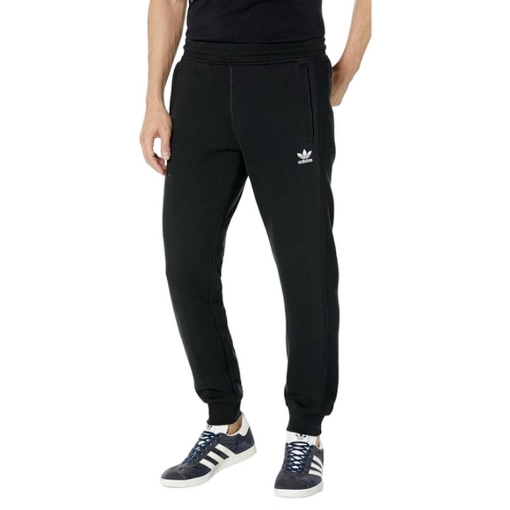 Adidas Men XS Extra Small Black Jogger Pants Jogging Track Athletic Sporty
